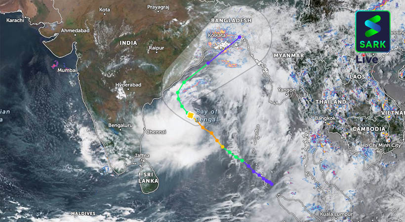 Asani Cyclone satellite image
