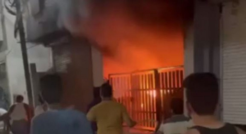 fire breaks out at residential building in Indore