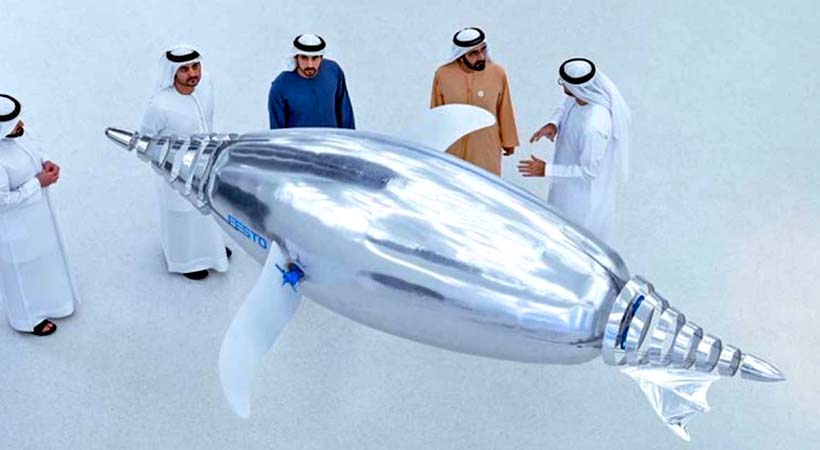 Flying Dolphin in Dubai Future Museum