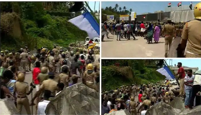 വിഴിഞ്ഞത്ത് സംഘർഷാവസ്ഥ; ബാരിക്കേഡുകൾ മറികടന്ന് മത്സ്യത്തൊഴിലാളികൾ