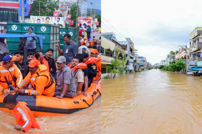 തെലങ്കാനയിലും ആന്ധ്രാപ്രദേശിലും കനത്ത മഴ, വെള്ളപ്പൊക്കം; 27 മരണം