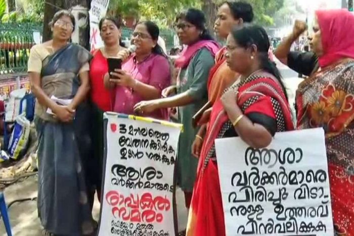 കേരള ആശ ഹെല്‍ത്ത് വര്‍ക്കേഴ്‌സ് അസോസിയേഷന്‍ നേതാക്കള്‍ക്കെതിരെ കേസ്