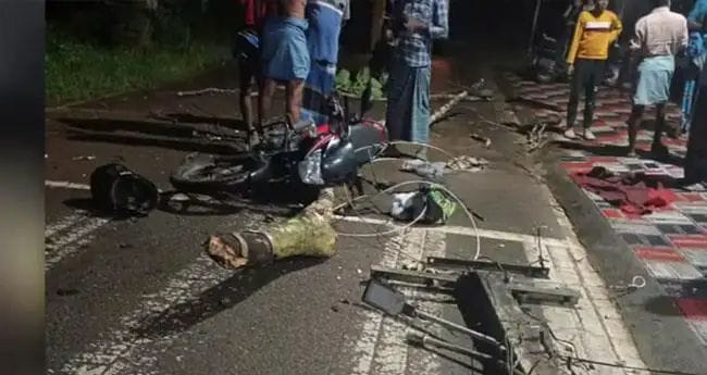 പൊട്ടിവീണ വൈദ്യുതി കമ്ബിയില്‍ നിന്ന് ഷോക്കേറ്റ് യുവാവിന് ദാരുണാന്ത്യം