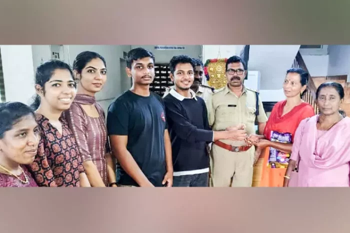 ക​ള​ഞ്ഞു കി​ട്ടി​യ ര​ണ്ടു പ​വ​ന്‍റെ മാ​ല തിരികെ ന​ൽ​കി