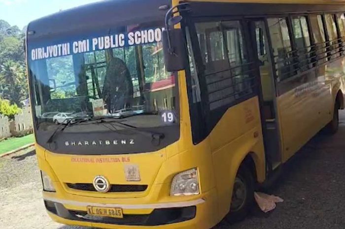 ഇടുക്കി ചെറുതോണിയില്‍ സ്‌കൂള്‍ ബസ് കയറി പ്ലേ സ്‌കൂള്‍ വിദ്യാര്‍ത്ഥിക്ക് ദാരുണാന്ത്യം